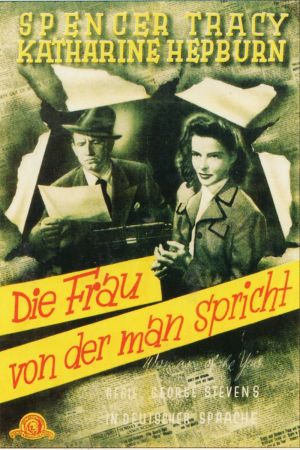 Die Frau von der man spricht poster
